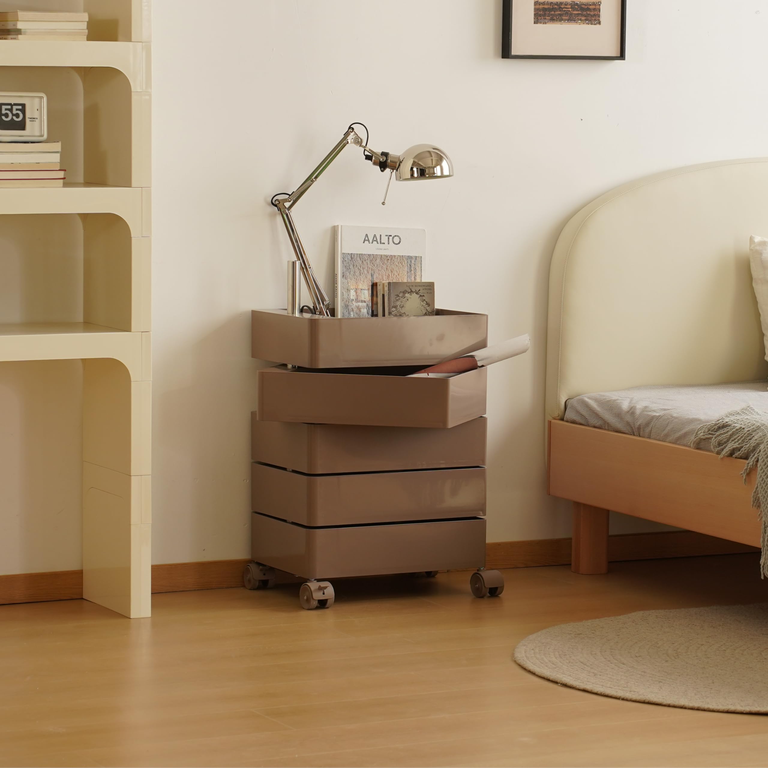 Amazon.co.jp: 360°コンテナ レプリカ 回転引き出し トロリー 5段 7段